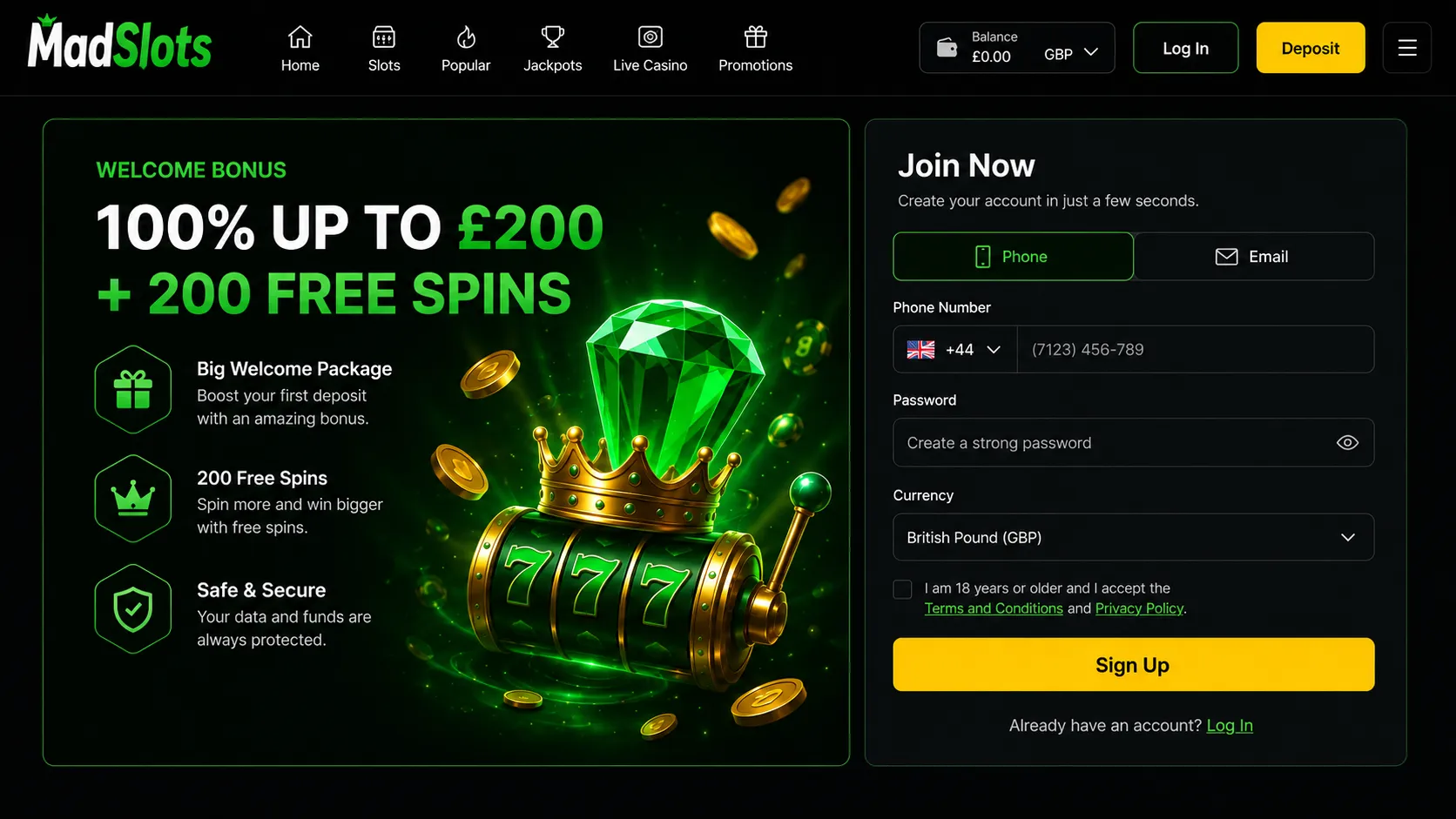 How MadSlots Casino login works — MadSlots app